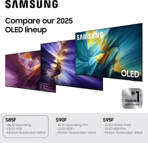 Vista 5 de Samsung Serie OLED 4K S85F de 55 pulgadas, Vision AI Smart TV (modelo 2025, 55S85F) sonido de seguimiento de objetos Lite con Dolby Atmos