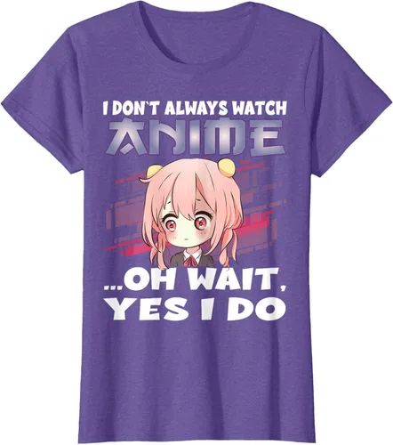 Vista 22 de Ver camiseta japonesa de anime con estampado de anime Girl, Negro, S