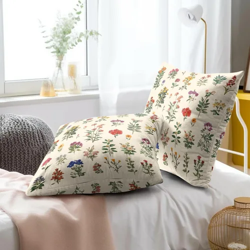 Vista 54 de Giwawa Juego de 2 fundas de almohada decorativas con diseño floral de girasol de 16 x 16 pulgadas, fundas de cojín decorativas para el hogar, sofá