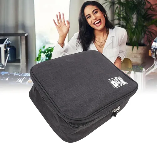 Vista 4 de Pongnas Travel CableBag with Elastic Dividers Compact Electronics Storage Case for,Cords & Tech Accessories
