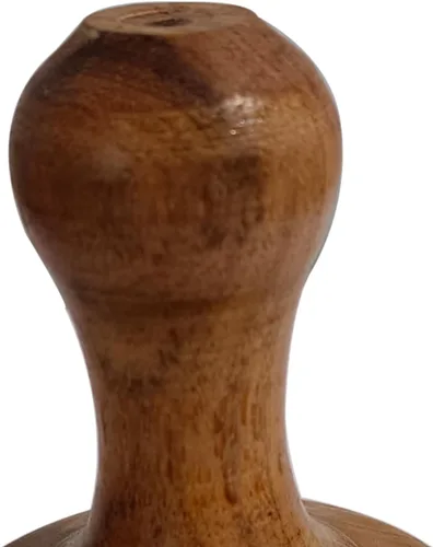 Vista 3 de Triturador de patatas de madera uso diario Pav de madera Bhaji/Vegetal/Triturador de patatas Roti Chapati de madera, Roti Bhakri o Khakara en Tava