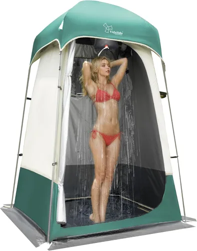 Vista 8 de Carpa de Ducha al Aire Libre Cambiador de Privacidad Carpas de Camping Portátiles