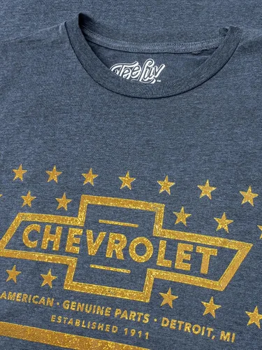 Vista 2 de Chevrolet Yellow Stars & Stripes T-Shirt - Gris XL