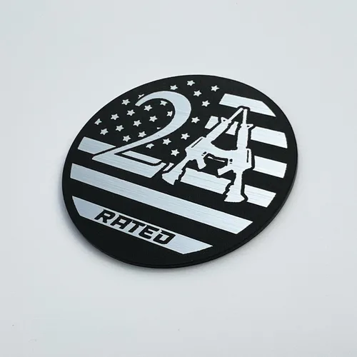 Vista 4 de Emblema personalizado con clasificación 2A para insignia de enmienda de guardabarros estilo Jeep
