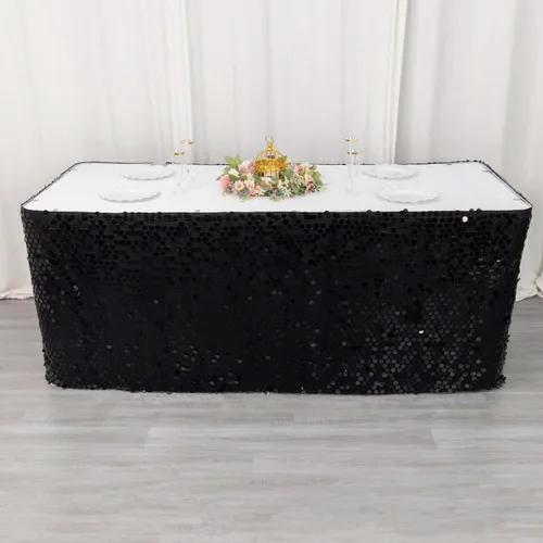 Vista 18 de Efavormart Manteles Superpuestos de Lentejuelas Payette Grandes Premium de 72 pulgadas para Decoraciones de Mesa de Bodas, Banquetes, Catering