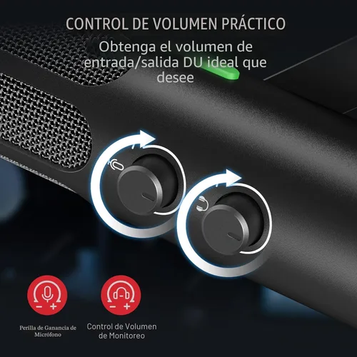 Vista 6 de FIFINE XLR/USB Micrófono dinámico para podcast de transmisión, micrófono XLR de estudio, micrófono para PC todo en metal con botón de silencio