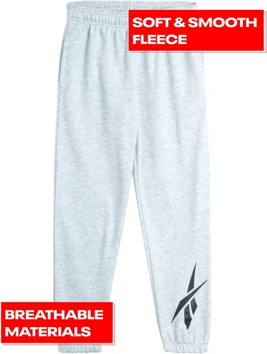 Vista 2 de Reebok Pantalones activos para niño Pantalones deportivos de vellón de rendimiento para niños Pantalones deportivos ligeros y cálidos para niños