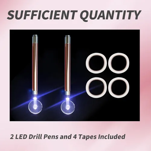 Vista 7 de Juego de 3 ruedas LED de diamantes de imitación para arte, suministros rápidos y eficientes para joyas 5D Nail Arts DIY Herramientas Accesorios