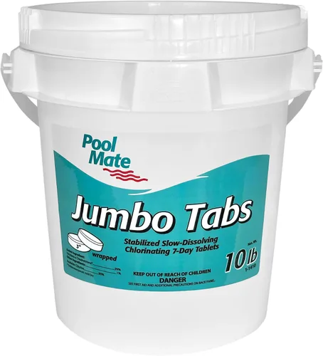 Vista 8 de Pool Mate Piscina todo en 1 de 4 libras con pestañas de cloro de 3 pulgadas, tabletas de cloro de 3 pulgadas, desinfectante, clarificador, inhibidor