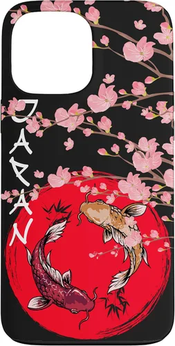 Vista 24 de koi Fish Ying yang,Japanese Flag Japan - Cherry Blossom Case for iPhone 17