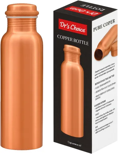 Vista 11 de Dr's Choice; By Copperking Botella de agua de cobre para beber 32 onzas Inspirado en ayurvédica, diseño martillado, ecológico, hombres y mujeres