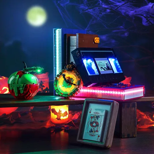 Vista 3 de Kit de luz LED mejorado para Lego 100 Villains Building Set, compatible con Lego 43227 (modelo no incluido)