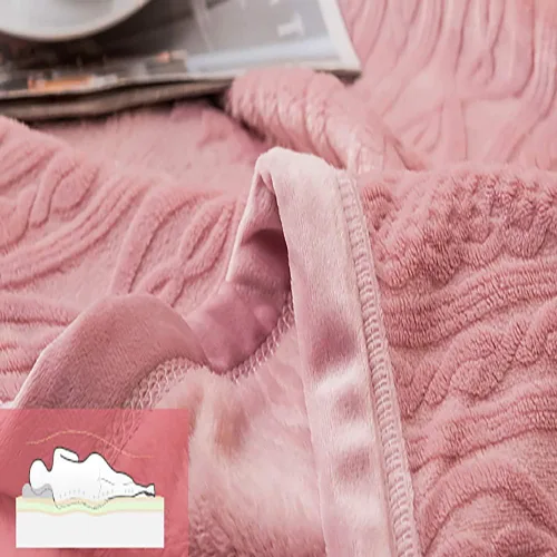 Vista 2 de Funda de cama, sofá de siesta, manta ligera y acogedora para el hogar, manta de franela suave reversible lavable