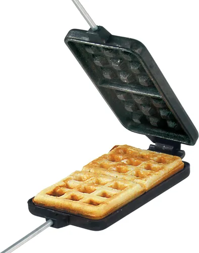 Vista 7 de Rome 1405 Waffle Iron con asas de acero y madera