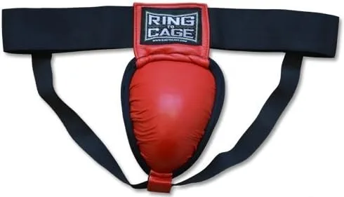 Vista 4 de Ring to Cage Muay Thai GelTechSupporter con copa de acero para hombre