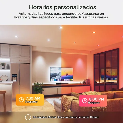 Vista 3 de Nanoleaf Luces de techo LED inteligentes (4 pulgadas Downlight (4PK))