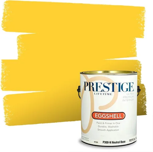 Vista 192 de PRESTIGE Pinturas de pintura exterior e imprimación en uno, 1 galón, plano, combinación comparable de Benjamin Moore* Pila de heno