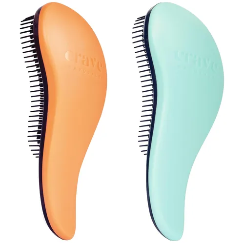 Vista 13 de Crave Naturals, Cepillo Desenredarte Deslizante para Resultados Definitivos, Niños y Adultos, Uso como Peine o Cepillo para Cabello, Color Negro