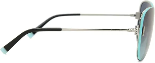Vista 2 de Tiffany Co TF3066 - 60019S - Lentes de sol plateados con lente AZURE GRADIENT BLUE 2441in