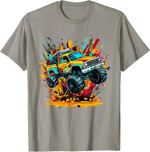Vista 36 de Monster Trucks Are My Jam - Camiseta Monster Truck, Negro