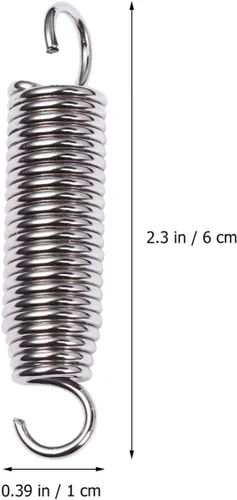 Vista 5 de 2 piezas de resorte de pedal de tambor de acero inoxidable para piezas de instrumentos de percusión, herramienta de llave de tambor, accesorios