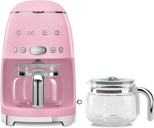 Vista 7 de Smeg Cafetera de goteo retro de los años 50 con jarra de vidrio extra (verde pastel)