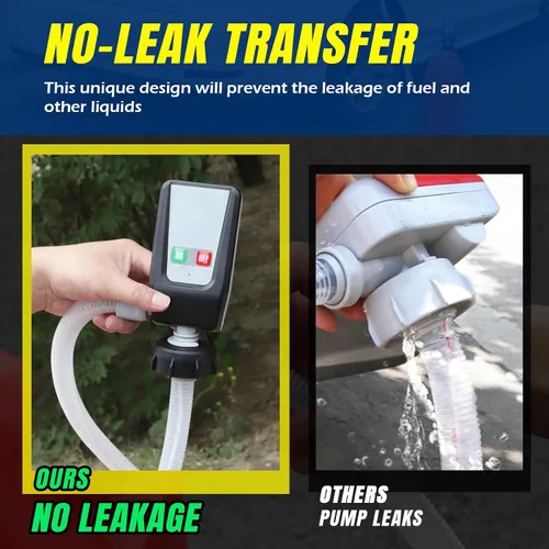 Vista 7 de Bomba de lata de gasolina, bomba de transferencia de combustible/alimentada por CC, bomba de transferencia de combustible de 3.2 GPM con parada