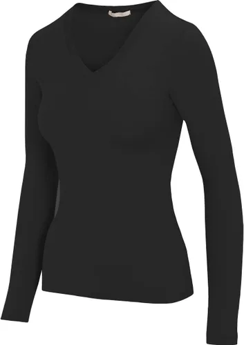 Vista 2 de Pure Look Camiseta básica ligera de manga larga de algodón elástico para mujer