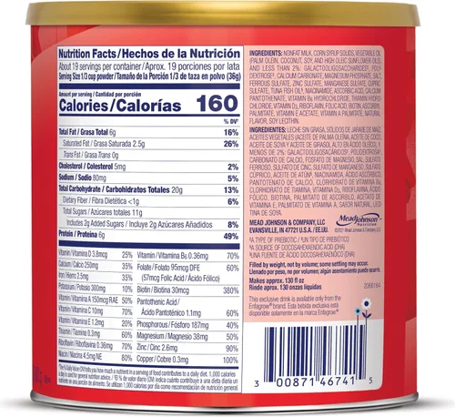 Vista 12 de Enfagrow Premium - Bebida nutricional de leche para niños pequeños, leche natural, 24 onzas