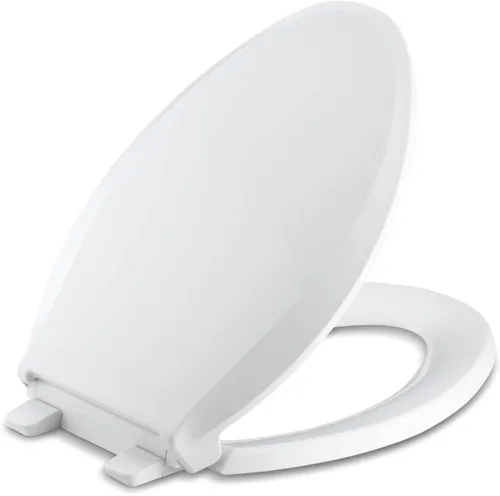 Vista 40 de KOHLER 4639-RL-0 Cachet ReadyLatch Asiento de inodoro redondo con cierre suave, color blanco