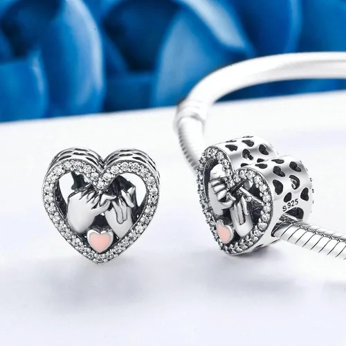 Vista 4 de Colgante de plata de ley 925, joyería para niña, regalos para mujer, pulsera y collar