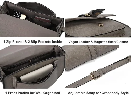 Vista 3 de Anna Jones Bolsa de hombro de tira ajustable bandolera cartera pequeña para mujer
