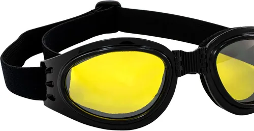 Vista 9 de Global Vision Gafas de aventura para hombre con bolsa Espejo negro-amarillo