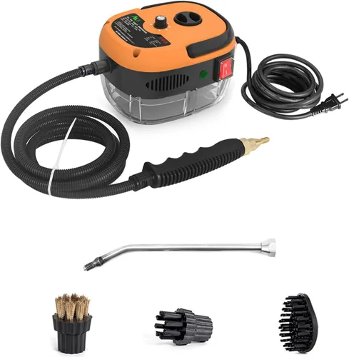 Vista 11 de Vapor presurizado a alta temperatura de 2500 W, limpiadores de vapor de mano para uso doméstico, máquina de limpieza de vapor portátil, Azul
