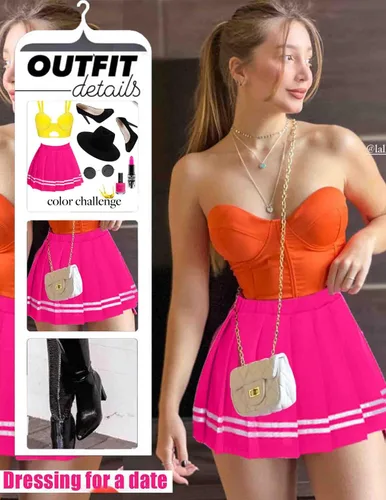 Vista 2 de Avidlove Falda plisada para mujer, uniforme escolar, minifalda plisada para animar