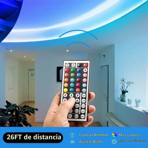 Vista 5 de DAYBETTER - Tira de luces led de 16.4 pies, con control remoto y fuente de alimentación