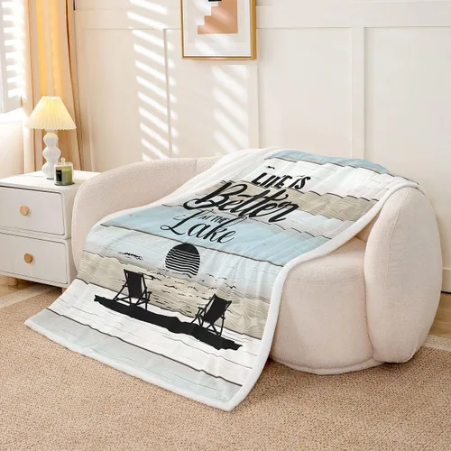 Vista 10 de Erosebridal Manta náutica de ancla, forro polar con brújula oceánica de 40 x 50 pulgadas para niños, niñas, adolescentes, adultos, decoración