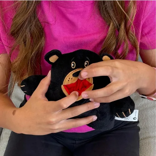 Vista 9 de La almohada de la hada de los dientes de The Tooth Brigade Peluche de felpa con gran bolsillo en la boca para dientes perdidos, tesoros, premios