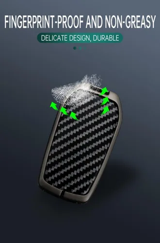 Vista 6 de ontto Funda para llave de automóvil compatible con llavero plegable Toyota, soporte de metal con patrón de carbono para Fortuner Tundra Camry RAV4