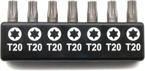 Vista 36 de TMAX Juego de puntas de destornillador de cabeza de estrella T6 Torx de 25 piezas, acero S2 de 6 puntos T-6 puntas de inserción de destornillador