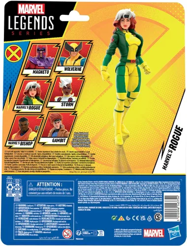 Vista 3 de Marvel Legends Series Rogue, X-Men '97 Figuras de acción coleccionables de 6 pulgadas Marvel Legends - Figura de acción retro de 6 pulgadas X-Men