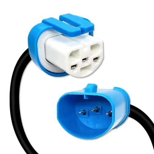 Vista 4 de DAMA 9004 a 9007 Adaptador de enchufe de bombilla Conector de extensión de arnés de cables para bombillas LED y halógenas Coleta de cerámica