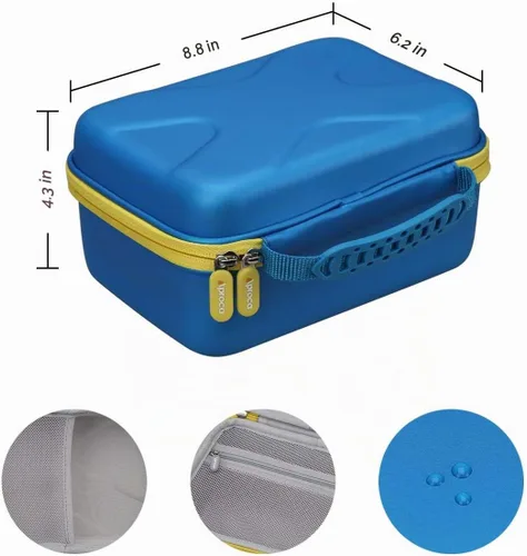 Vista 6 de Aproca - Funda para nevera LeapFrog Phonics, juego de letras magnéticas Cremallera azul-amarilla