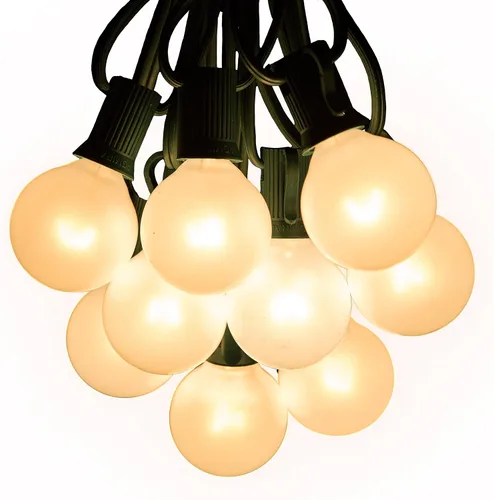 Vista 9 de Hometown Evolution, Inc. White Pearl - Guirnalda de luces para patio al aire libre