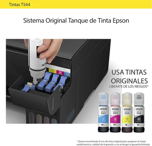 Vista 5 de Epson EcoTank T544 T544220 - Botella de tinta original cian