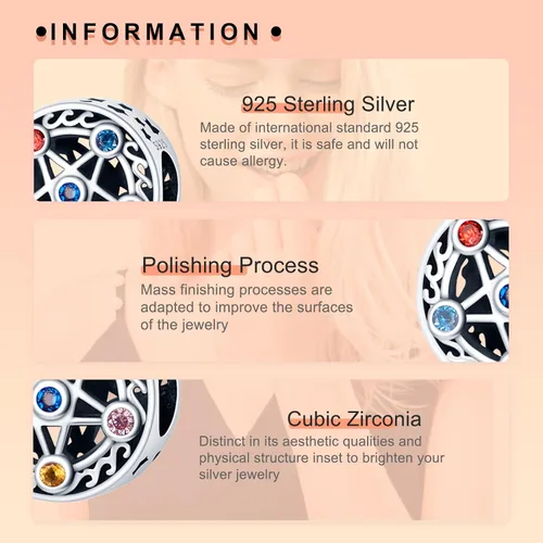 Vista 3 de NJXINJIABO 925 Sterling Silver Flower Charms for Bracelets and Necklaces Summer Fruit Dangle Pendants Beads Charms Jewelry Gift for Women Girls