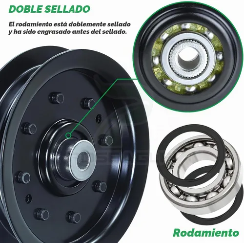 Vista 7 de 756-04129b Polea tensora 4.25 para Cub Cadet 50" RZT50 LTX1040 Decks