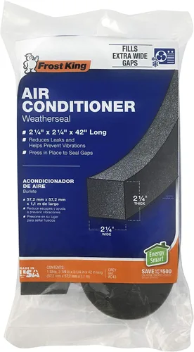 Vista 3 de THERMWELL Frost King AC43H Cinta de Sellado Meteorológico para Aire Acondicionado, 2-1/4 por 2-1/4 por 42 Pulgadas