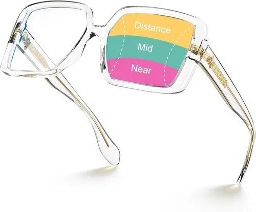Vista 9 de VISOONE Oversized Anti-Blue Light Progressive Reading Glasses Harvard