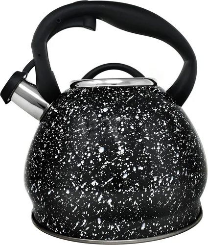 Vista 9 de Norpro Hervidor de té silbante de acero inoxidable 8.5" x 7.875" x 7.875
